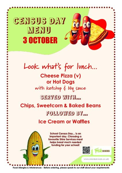 Census Day Special Lunch